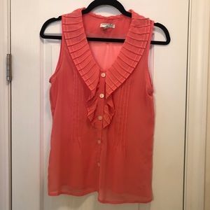 Banana Republic sheer flowy tank top blouse